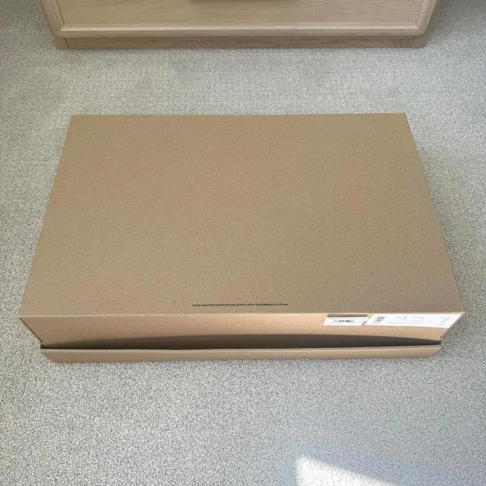 Coach Large Logo Shoe Box with Coach Tissue Paper — Box Only